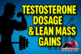 Testosterone dosages vs gains
