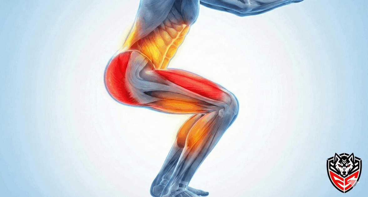 Squat muscle activation heat map